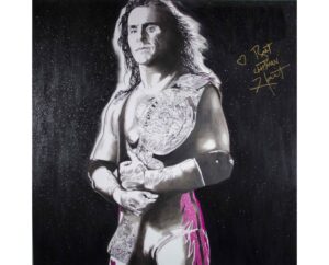 Bret Hart V 1.0 Signed artwork by Kim Parrent