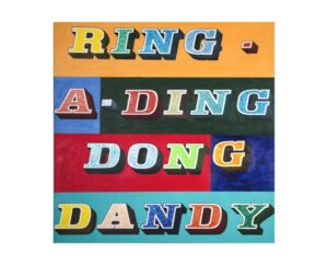 Ring-a-Ding Dong Dandy painting by Kim Parrent celebrating wrestling